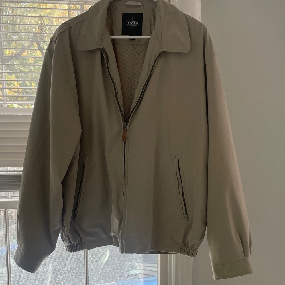 London fog men’s tan jacket